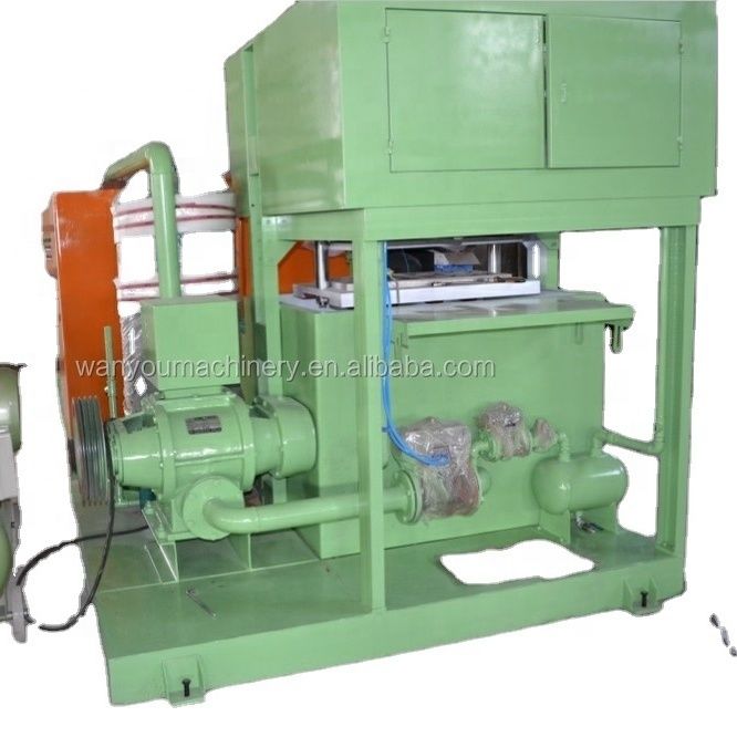 Automatic Paper Egg Tray Machine Egg Carton Production Line 700pcs/h PLC Controlled With Aluminum Molds