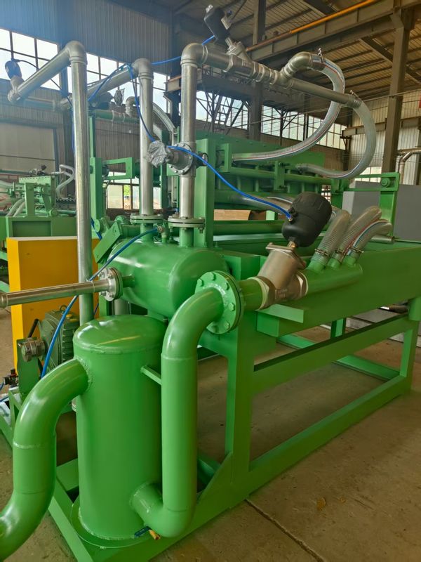 1500 шт / ч Малый бизнес полуавтоматическая машина для яичных подносов / машина для изготовления яблочных подносов Простая структура Скорость регулируемая Алюминиевые формы Управляемый ПЛК