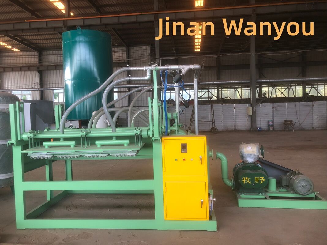 Semi Automatic Paper Egg Tray Machine with 1 by 4 Mold Configuration and Simple Structure Capable of Producing 1500 Pieces per Hour