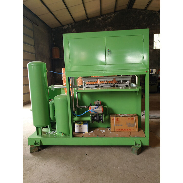 40KW Recycled Paper Egg Tray Machine Pulp Molding Machine Processing Type PLC Controlled