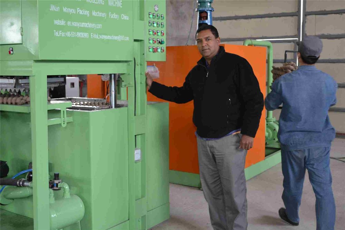 Профессиональная формовочная машина для лотков для яиц из бумажной массы для переработки, производственная линия лотков для яиц, управление ПЛК